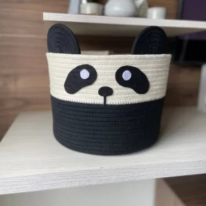 Canasta organizadora infantil panda