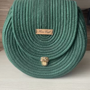 Bolso Redondo Verde Pino