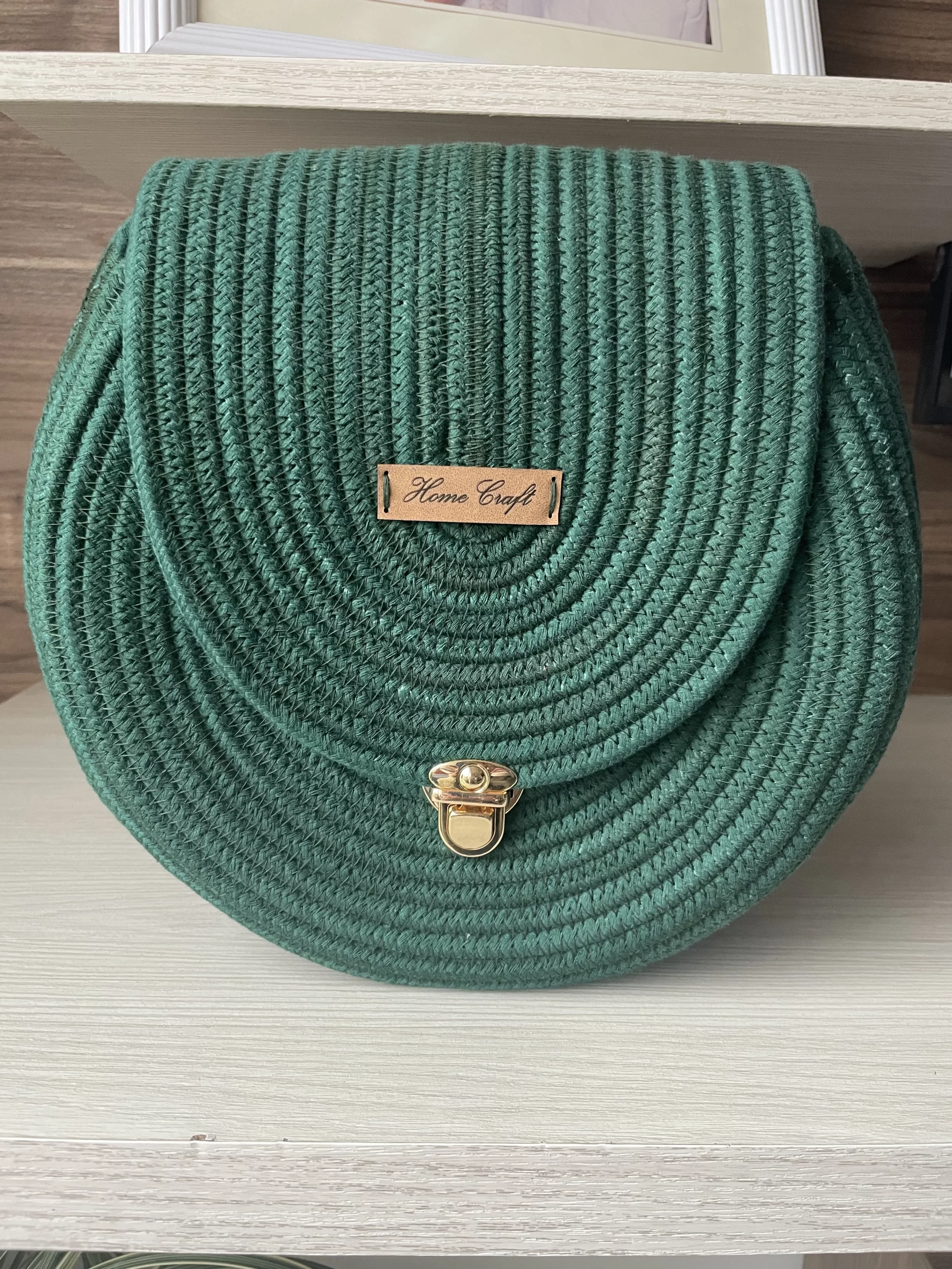 Bolso Redondo Verde Pino